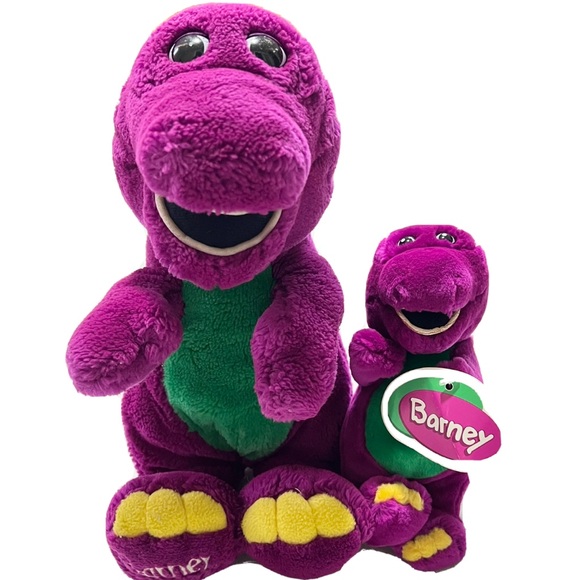 Barney LOT 2 vintage plush 90s. Both are pre owned in good shape - Picture 1 of 9